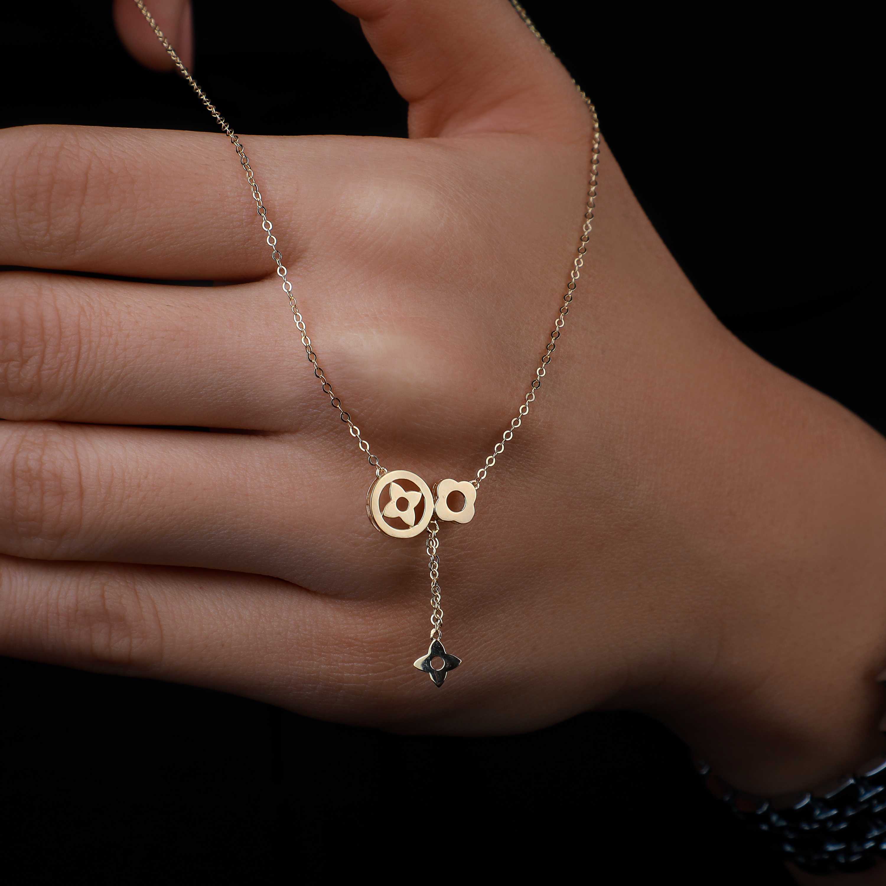 18 karat gold choker, made in Turkey - (H-0929)